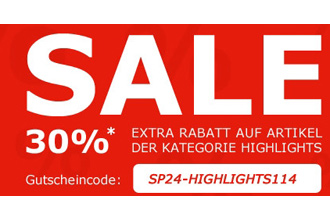 Großer Sale mit 30% Extra Rabatt bei SP24!