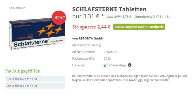 schlafsterne