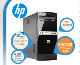 HP Microtower Desktop PC nur für 269,95€!