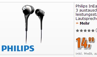 Philips Kopfhörer für nur 14,99€ bei Mediamarkt und Saturn!