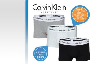 Calvin Klein Boxer 3er Pack (Weiß-Schwarz-Grau) - Größe XL für nur 24,95€!