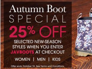 25% Off bei Javari UK,einfach JAVBOOTS eingeben!