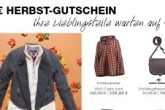 outletcity.com 20€ Herbst-Gutschein: Ihre Lieblingsteile warten auf Sie!