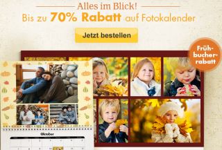 Myprinting.de: Bis zu 70% Rabatt auf Kalender + 35% Rabatt auf Abzüge in allen Formaten