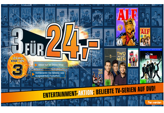 SATURN.de: Jetzt 3 DVD - Staffeln aussuchen und nur 24 € zahlen!