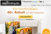 myprinting.de-- 40% Rabatt auf all unsere Fotobücher!