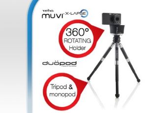 Veho Set mit Muvi X-lapse -360 ° Rotating Kamerahalterung und Duopod!