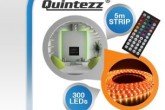 Quintezz 5 m RGB Flexkit LED Streifen mit Fernbedienung!