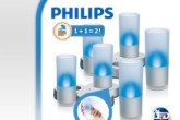 Philips Imageo 2 x 3 LED wiederaufladbare CandleLights!