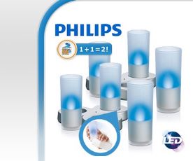 Philips Imageo 2 x 3 LED wiederaufladbare CandleLights!