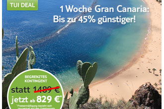 1 Woche Gran Canaria tark reduzierte nur 829€!