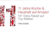 Amazon: 10% Extra-Rabatt auf ausgewählte Artikel bei Küche und Haushalt