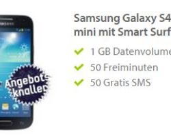 getmobile: Galaxy S4 mini kostenlos zum mobilcom Vodafone Smart M Tarif!