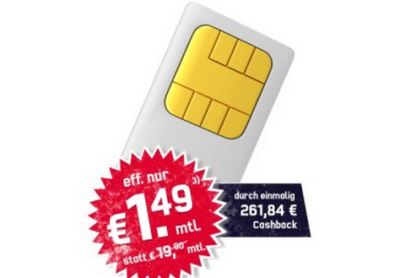 getmobile.de: Talkline TMD Talk Easy 100 Minuten Aktion 1,49€!