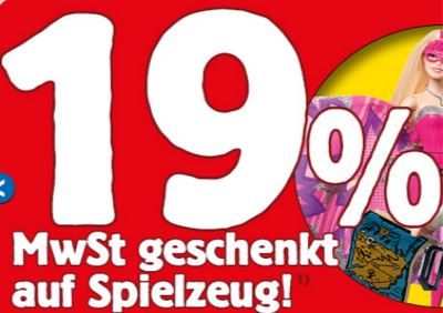 Spiele Max: 19% MwSt geschenkt auf Spielzeug!