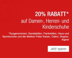 Galeria Kaufhof: 20% auf Damenschuhe ab 19.05.2015!