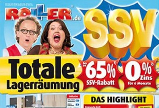 Totale Lagerräumung bei ROLLER mit bis zu 65% Rabatt!