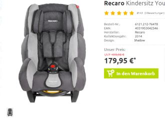 直邮中国的Recaro Young Expert安全座椅，黑米哥哥的同品牌选择！