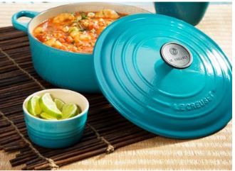 le creuset 明星产品24cm直径铸铁锅，仅售108英镑！