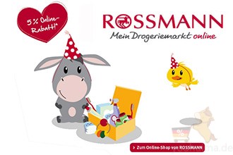 德国奶粉婴儿辅食网店rossmann全场5%优惠