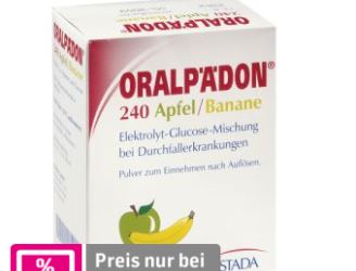拉肚子时补充电解质的德国Oralpädon补液盐便携包只要2.99欧一大盒