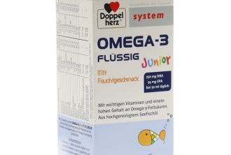 doppelherz双心牌儿童深海鱼油Omega-3果味口服液10,90欧特惠