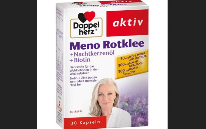 女性保健品必备---doppelherz双心牌红三叶草Meno Rotklee