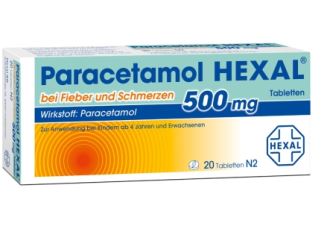 Paracetamol 500 mg 感冒发烧止痛药首选