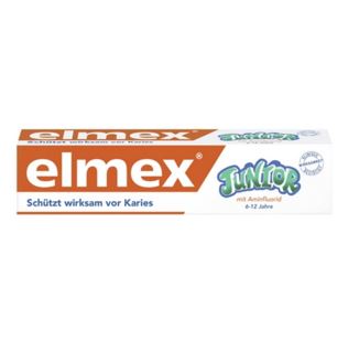 elmex junior6到12岁专用儿童抗龋齿换牙牙膏8折仅售1.79欧