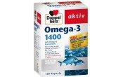 德国双心牌深海鱼油Omega-3最高含量1400毫克120粒装特惠