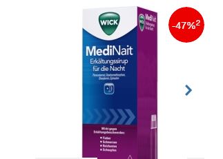 WICK MediNait 夜间止咳糖浆只要9.98欧药到病除