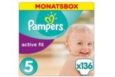 德国Pampers帮宝适紫帮Active Fit系列纸尿裤5号136片低至38.42欧