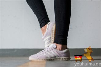 Adidas网红鞋舒适自在的Originals Hamburg超温柔糖果紫色仅需61.95欧