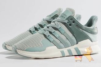 Adidas阿迪达斯EQT SUPPORT经典sneaker独家湖水蓝色七五折