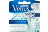 吉列（Gillette）VENUS芦荟保湿系列褪毛精修刀替换刀头6支装低至18.95欧